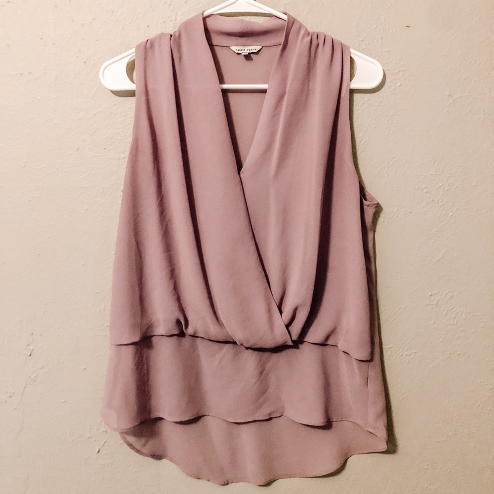 Lavender V-Neck Top